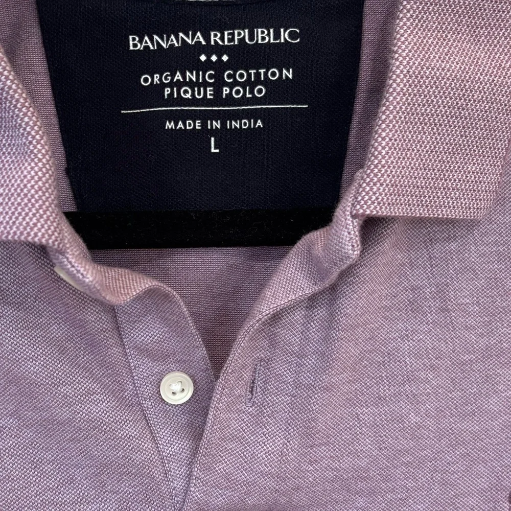 Banana Republic Organic Cotton Short Sleeve Polo